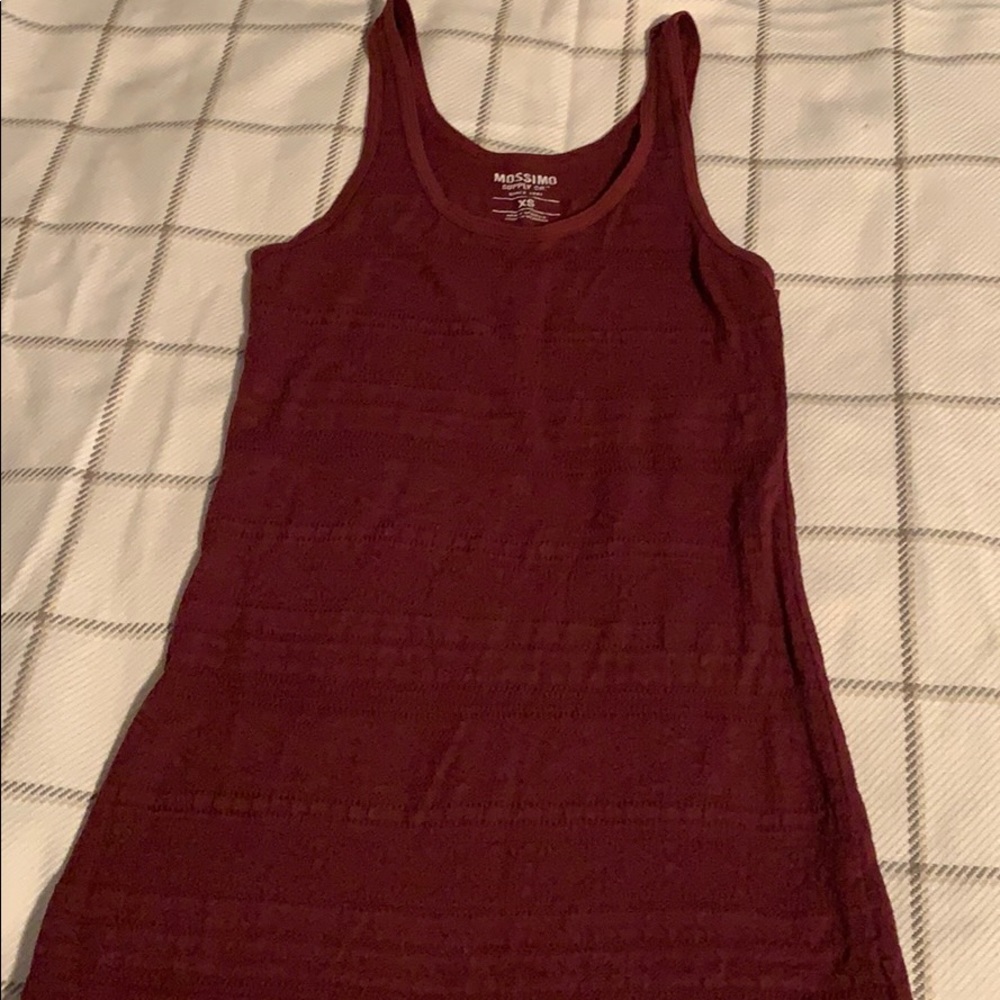 Mossimo Burgandy Tank Top